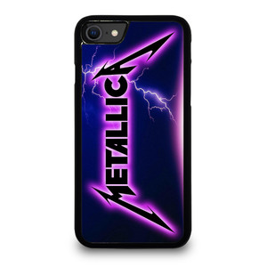 METALLICA ROCK BAND VIOLET LIGHTNING iPhone SE 2020 Case Cover