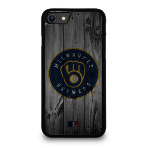 MILWAUKEE BREWERS BASEBALL MLB WOOD LOGO iPhone SE 2020 Case Cover MILWAUKEE BREWERS BASEBALL MLB WOOD LOGO iPhone SE 2020 Case Cover