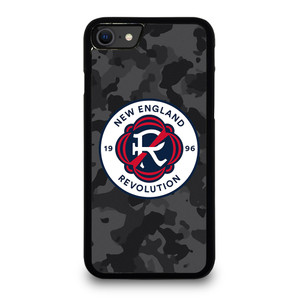 NEW ENGLAND REVOLUTION MLS BLACK CAMO iPhone SE 2020 Case Cover