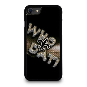 NEW ORLEANS SAINTS NFL FOOTBALL WHO DAT CHANTS iPhone SE 2020 Case Cover NEW ORLEANS SAINTS NFL FOOTBALL WHO DAT CHANTS iPhone SE 2020 Case Cover