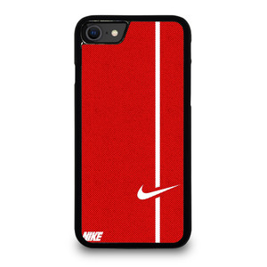 NIKE LOGO RED STRIPE iPhone SE 2020 Case Cover