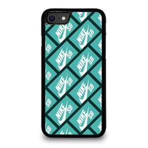 NIKE SB SKATEBOARD BOX PATTERN TURQUOISE iPhone SE 2020 Case Cover NIKE SB SKATEBOARD BOX PATTERN TURQUOISE iPhone SE 2020 Case Cover