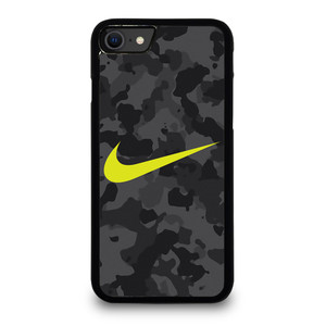 NIKE SWOOSH BLACK CAMO iPhone SE 2020 Case Cover