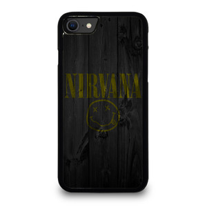 NIRVANA ROCK BAND WOODEN LOGO iPhone SE 2020 Case Cover