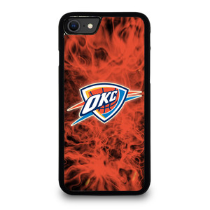 OKLAHOMA CITY THUNDERS BASKETBALL NBA FIRE iPhone SE 2020 Case Cover