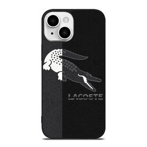 LACOSTE BLACK AND WHITE iPhone 13 Mini Case Cover LACOSTE BLACK AND WHITE iPhone 13 Mini Case Cover