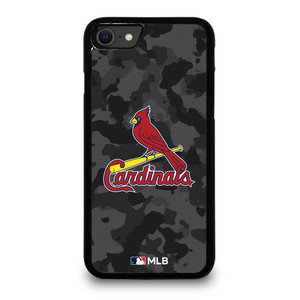 SAINT LOUIS CARDINALS BASEBALL BLACK CAMO iPhone SE 2020 Case Cover