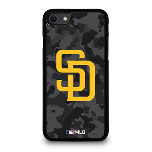 SAN DIEGO PADRES BASEBALL BLACK CAMO iPhone SE 2020 Case Cover SAN DIEGO PADRES BASEBALL BLACK CAMO iPhone SE 2020 Case Cover