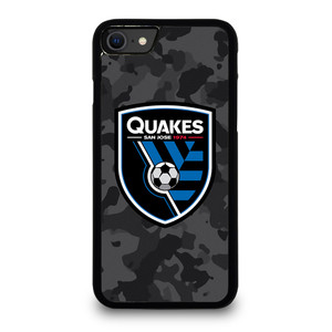 SAN JOSE EARTHQUAKES MLS BLACK CAMO iPhone SE 2020 Case Cover