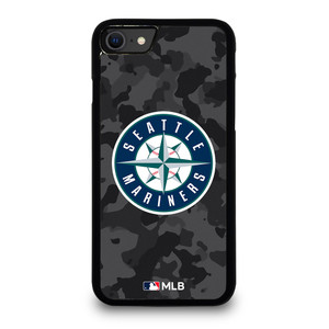 SEATTLE MARINERS BASEBALL BLACK CAMO iPhone SE 2020 Case Cover SEATTLE MARINERS BASEBALL BLACK CAMO iPhone SE 2020 Case Cover