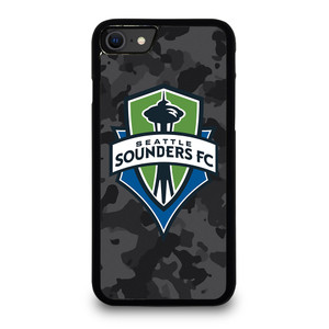 SEATTLE SOUNDERS FC MLS BLACK CAMO iPhone SE 2020 Case Cover