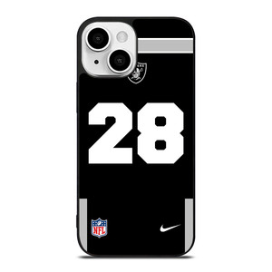 LAS VEGAS RAIDERS JOSH JACOBS 28 NFL NIKE iPhone 13 Mini Case Cover