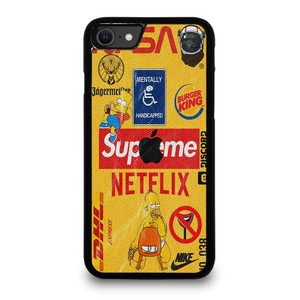 SUPREME NETFLIX COLLAGE iPhone SE 2020 Case Cover SUPREME NETFLIX COLLAGE iPhone SE 2020 Case Cover