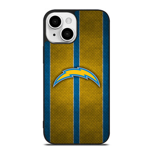 LOS ANGELES CHARGERS NFL METAL STRIPE iPhone 13 Mini Case Cover LOS ANGELES CHARGERS NFL METAL STRIPE iPhone 13 Mini Case Cover