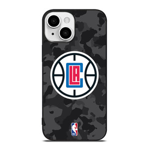 LOS ANGELES CLIPPERS BLACK CAMO iPhone 13 Mini Case Cover LOS ANGELES CLIPPERS BLACK CAMO iPhone 13 Mini Case Cover