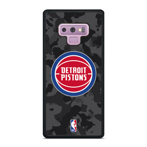 DETROIT PISTONS BLACK CAMO Samsung Galaxy Note 9 Case Cover