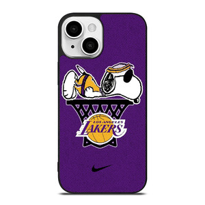 LOS ANGELES LAKERS NIKE SNOOPY iPhone 13 Mini Case Cover LOS ANGELES LAKERS NIKE SNOOPY iPhone 13 Mini Case Cover