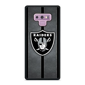 LAS VEGAS RAIDERS NFL METAL STRIPE Samsung Galaxy Note 9 Case Cover