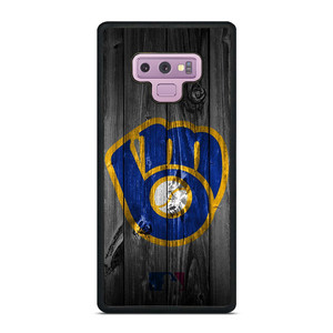 MILWAUKEE BREWERS MLB BASEBALL WOODEN LOGO Samsung Galaxy Note 9 Case Cover