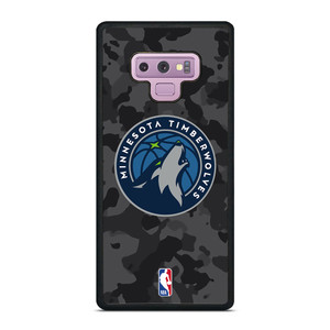 MINNESOTA TIMBERWOLVES BLACK CAMO Samsung Galaxy Note 9 Case Cover