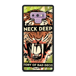 NECK DEEP A HISTORY OF A BAD DECISIONS Samsung Galaxy Note 9 Case Cover