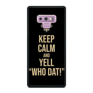 NEW ORLEANS SAINTS NFL FOOTBALL WHO DAT CHANTS 2 Samsung Galaxy Note 9 Case Cover