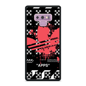 OFF WHITE X ADIDAS RED Samsung Galaxy Note 9 Case Cover