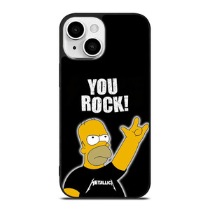 METALLICA ROCK HOMER SIMPSONS iPhone 13 Mini Case Cover
