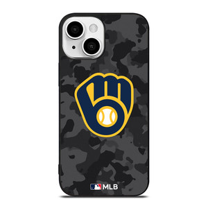 MILWAUKEE BREWERS BASEBALL BLACK CAMO iPhone 13 Mini Case Cover