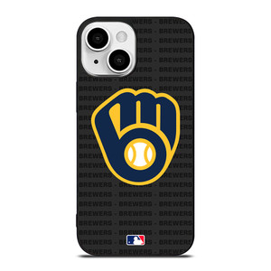 MILWAUKEE BREWERS BASEBALL BLACK iPhone 13 Mini Case Cover MILWAUKEE BREWERS BASEBALL BLACK iPhone 13 Mini Case Cover