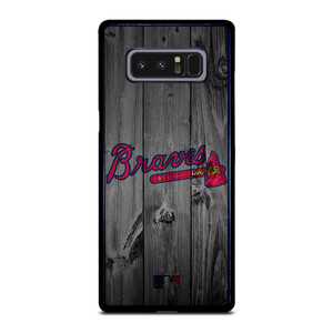 ATLANTA BRAVES BASEBALL MLB WOOD LOGO Samsung Galaxy Note 8 Case Cover