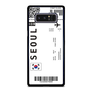 FLIGHT TICKETS SEOUL SOUTH KOREA Samsung Galaxy Note 8 Case Cover
