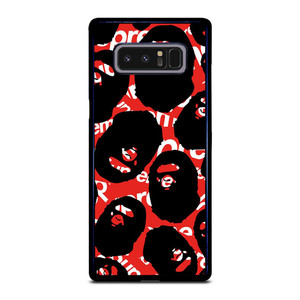 SUPREME X BAPE A BATHING APE Samsung Galaxy Note 8 Case Cover