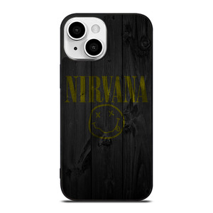 NIRVANA ROCK BAND WOODEN LOGO iPhone 13 Mini Case Cover