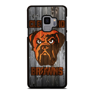 CLEVELAND BROWNS NFL FOOTBALL WOODEN LOGO Samsung Galaxy S9 Case Cover