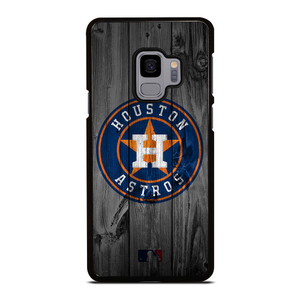 HOUSTON ASTROS BASEBALL MLB WOOD LOGO Samsung Galaxy S9 Case Cover