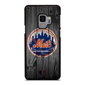NEW YORK METS BASEBALL MLB WOOD LOGO Samsung Galaxy S9 Case Cover