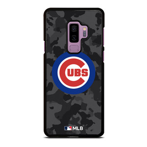 CHICAGO CUBS BASEBALL BLACK CAMO Samsung Galaxy S9 Plus Case Cover