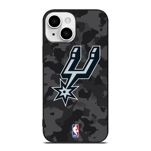 SAN ANTONIO SPURS BLACK CAMO iPhone 13 Mini Case Cover