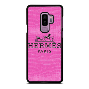 HERMES PARIS PINK LEATHER Samsung Galaxy S9 Plus Case Cover