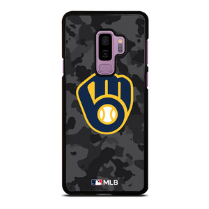 MILWAUKEE BREWERS BASEBALL BLACK CAMO Samsung Galaxy S9 Plus Case Cover
