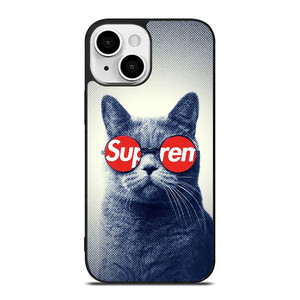SUPREME COOL CUTE CAT iPhone 13 Mini Case Cover