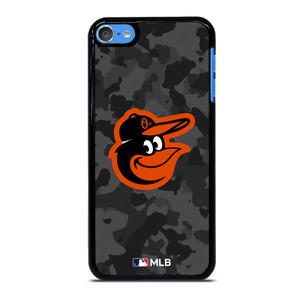 BALTIMORE ORIOLES BASEBALL BLACK CAMO iPod Touch 7 Case Cover