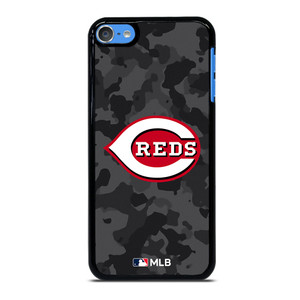 CINCINNATI REDS BASEBALL BLACK CAMO iPod Touch 7 Case Cover CINCINNATI REDS BASEBALL BLACK CAMO iPod Touch 7 Case Cover