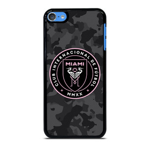 INTER MIAMI CF MLS BLACK CAMO iPod Touch 7 Case Cover INTER MIAMI CF MLS BLACK CAMO iPod Touch 7 Case Cover