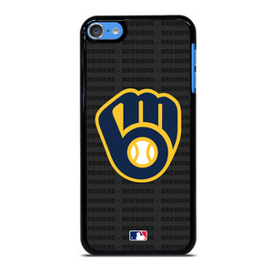 MILWAUKEE BREWERS BASEBALL BLACK iPod Touch 7 Case Cover