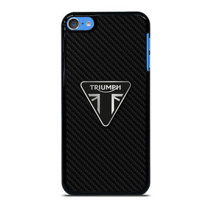 TRIUMPH MOTORCYCLES CARBON FIBER iPod Touch 7 Case Cover