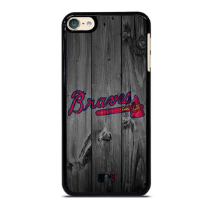 ATLANTA BRAVES BASEBALL MLB WOOD LOGO iPod Touch 6 Case Cover ATLANTA BRAVES BASEBALL MLB WOOD LOGO iPod Touch 6 Case Cover