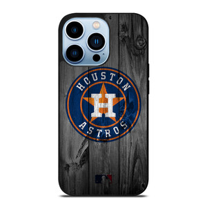 HOUSTON ASTROS BASEBALL MLB WOOD LOGO iPhone 13 Pro Max Case Cover