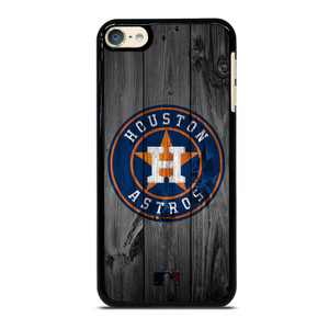 HOUSTON ASTROS BASEBALL MLB WOOD LOGO iPod Touch 6 Case Cover